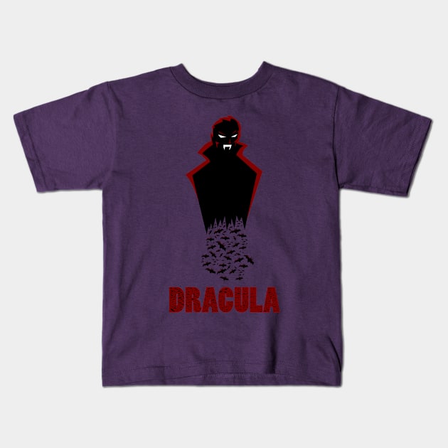 Dracula Kids T-Shirt by DanielCostaart